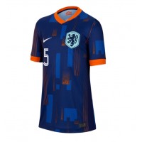 Holandsko Nathan Ake #5 Vonkajší Ženy futbalový dres ME 2024 Krátky Rukáv